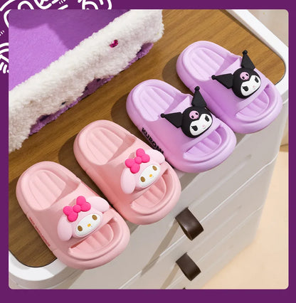 Cute Kuromi Girls Hello Kitty Slippers