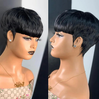 Straight Human Hair Wigs