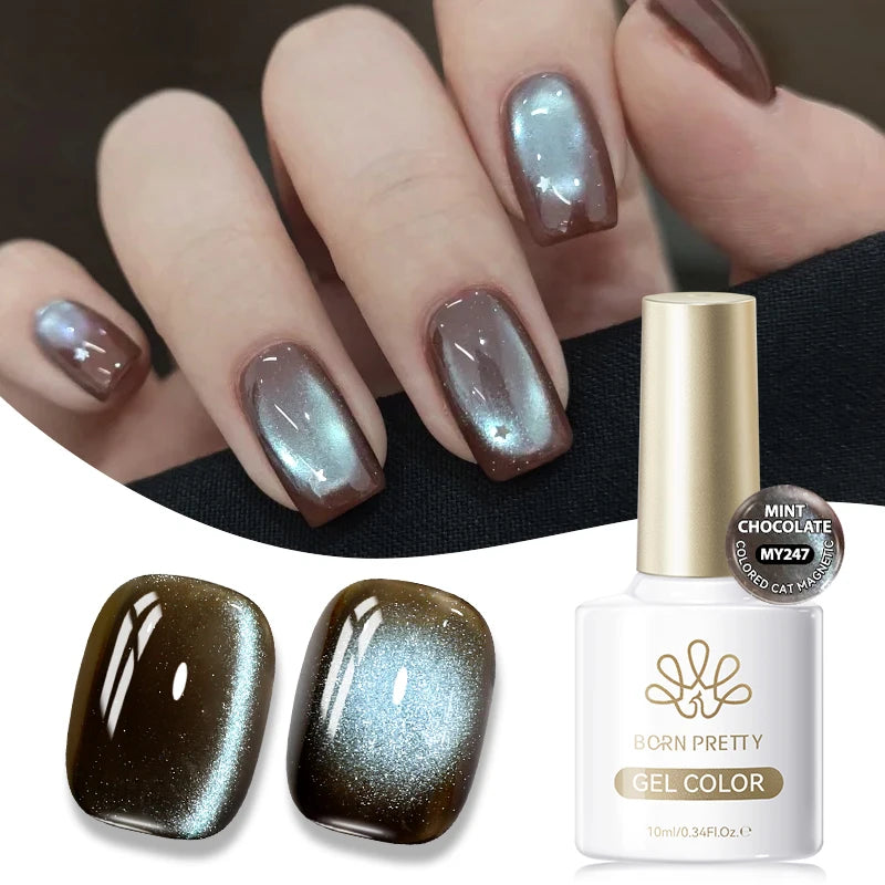 10ml Brown Purple Black Red Cat Magnetic Gel Polish Manicure Soak Off