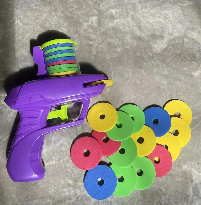 Foam Disc Launcher Flying Disc Handheld Shooter