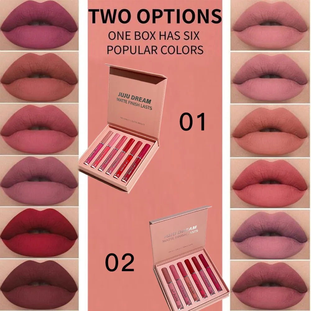 Matte Liquid Lipstick Set Waterproof Long Lasting  Smudge Proof Lip Gloss