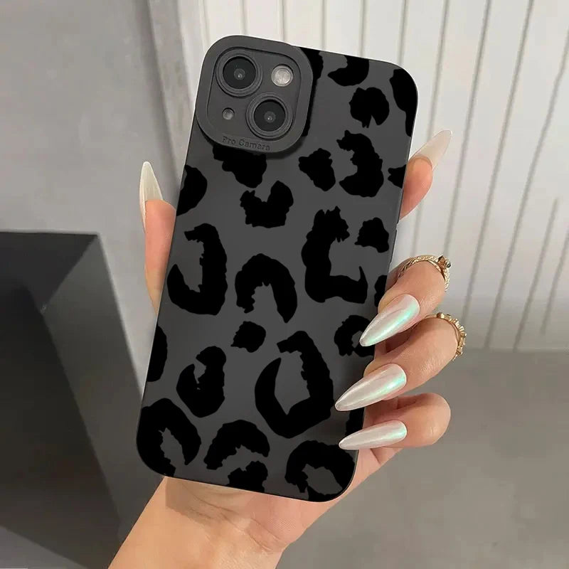 Leopard Design Camera Protective Phone Case iPhone Cover