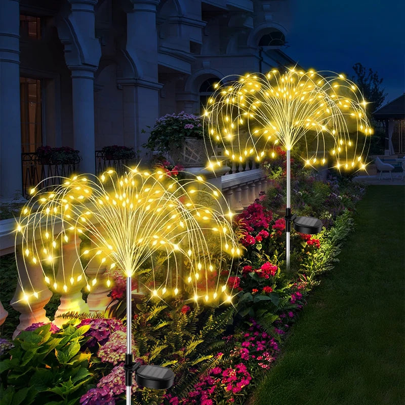 LED Garden Solar Lights Dandelion Outdoor Waterproof Courtyard Decor