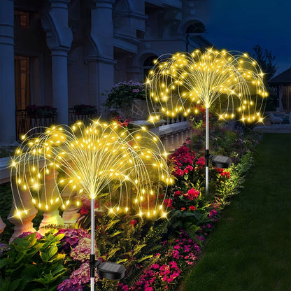 LED Garden Solar Lights Dandelion Outdoor Waterproof Courtyard Decor