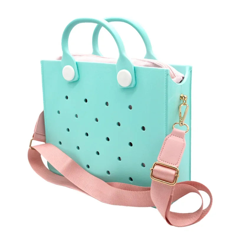 Tote Handbag Storage EVA Large Leather Shoulder Casual Waterproof Bag