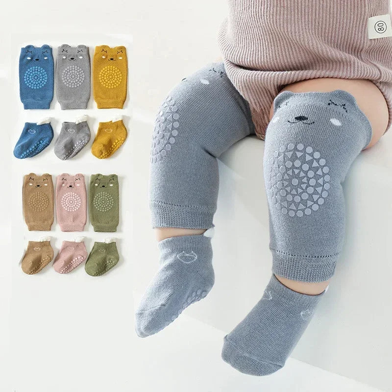 Crawling Safety Pads Socks Set