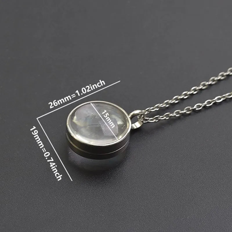 Twist Locket Pendant Photo Floating Charm Necklace