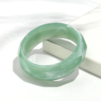 Vintage Acrylic Cuff Irregular Geometric Wide Bangles Bracelets