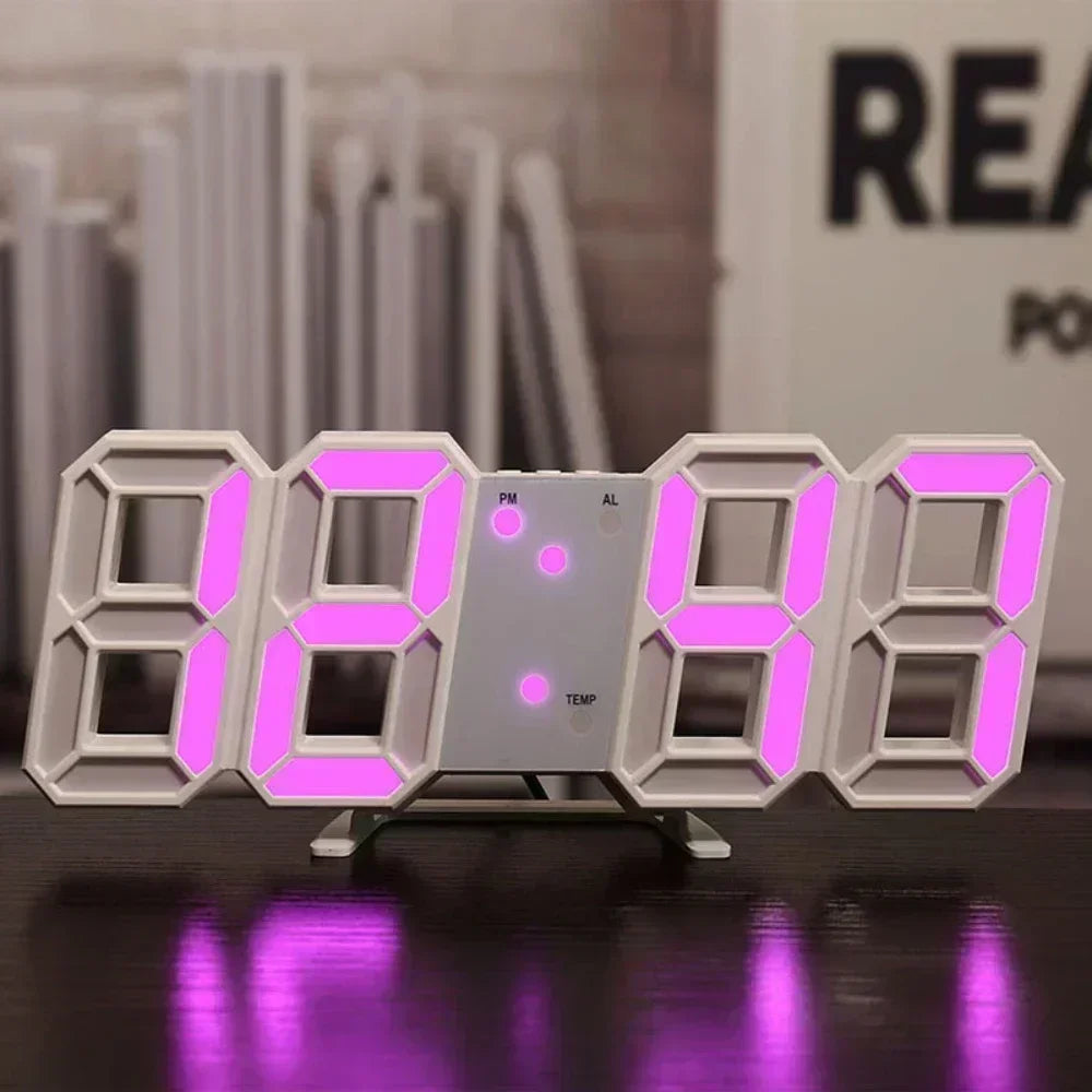 Digital Desktop Clock Wall mounted Decorative Electronic