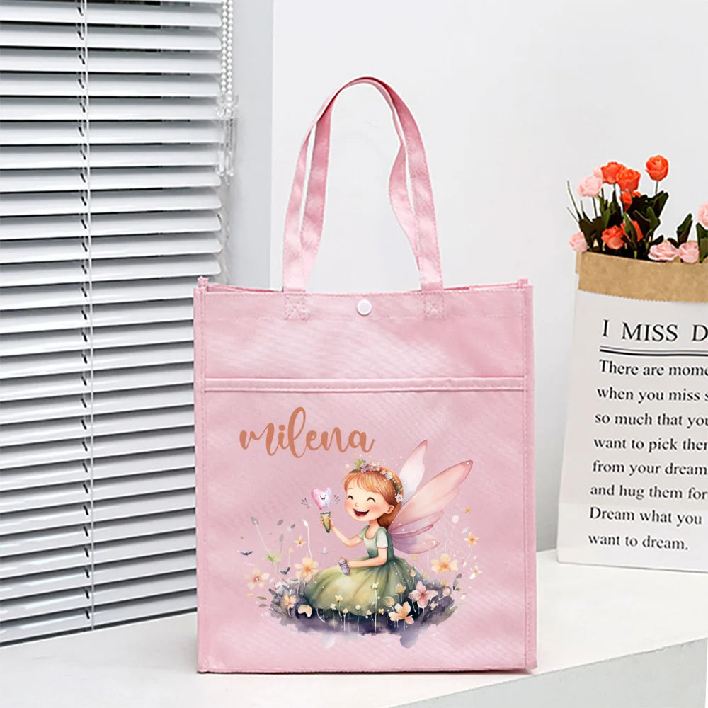 Kids Library Tote Bags Homeschool Cute Custom for Kids