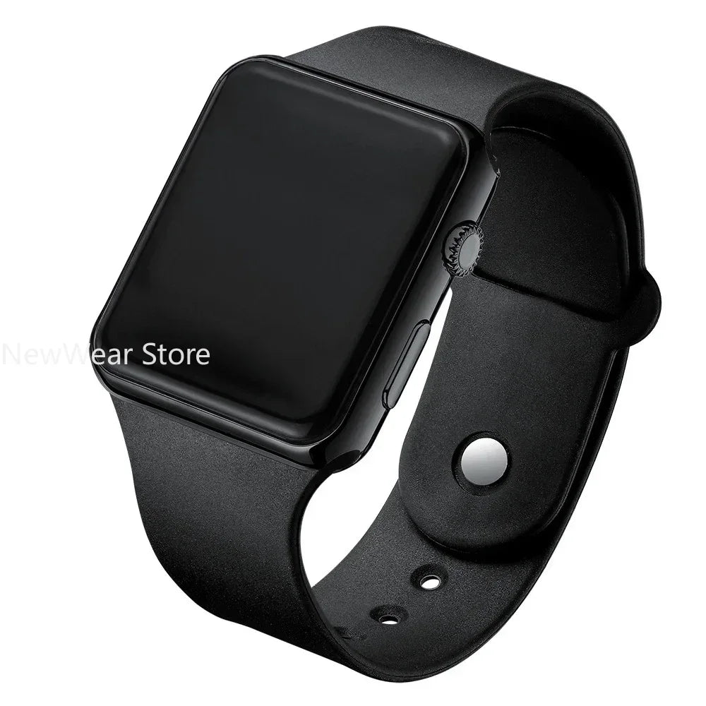 Digital Electronic Square LED Sport Wristwatch