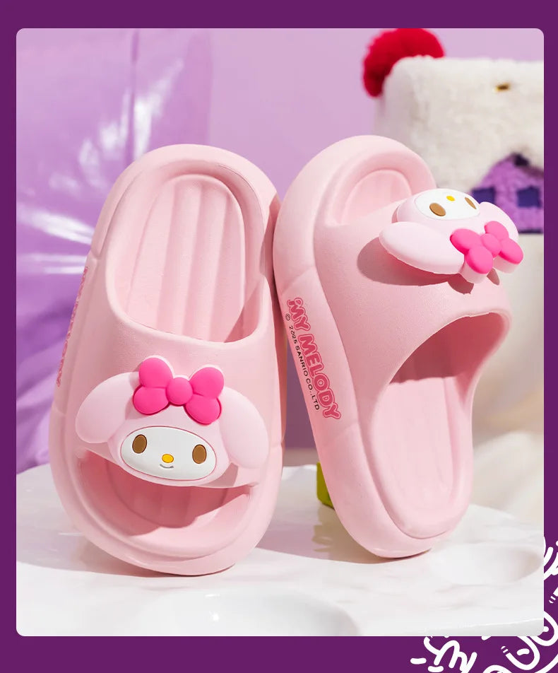 Cute Kuromi Girls Hello Kitty Slippers