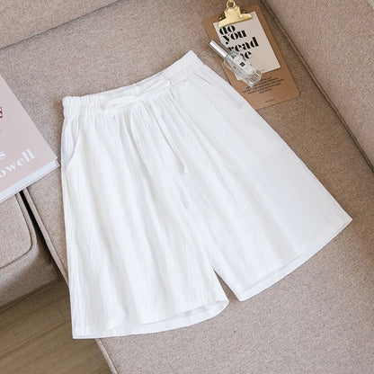 Casual Cotton High Waisted Pants