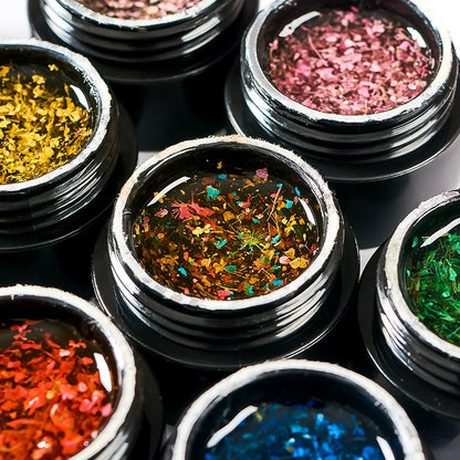 Pink Dried Flower Gel Nail Polish