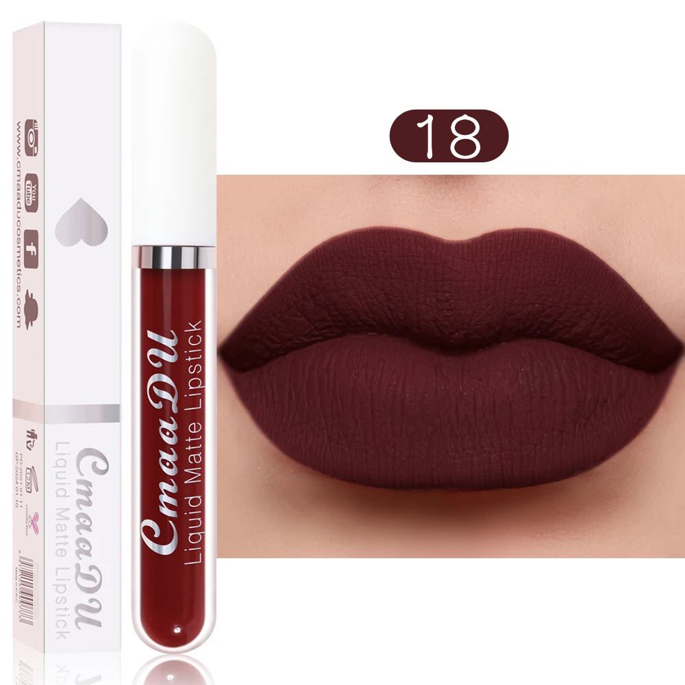 1 Pcs Matte Lip Gloss Liquid Lipstick Waterproof