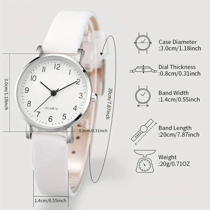 DANA Quartz PU Leather  Watch set