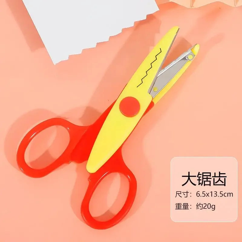 6pcs Scissors Wavy Pattern Paper Cutter Diy Handmade