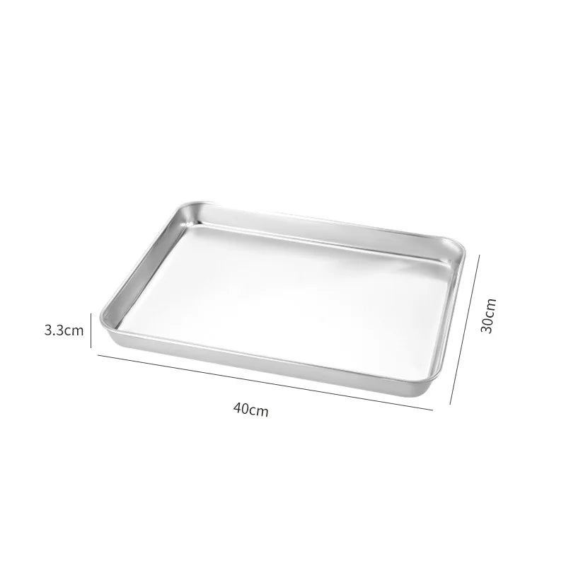 Rectangle Stainless Steel Food Storage Serving Trays
