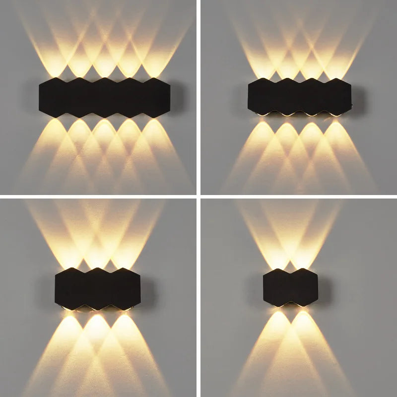 4W 6W 8W Aluminum Minimalist Garden Door LED Wall Light