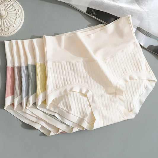 Lencería de algodón de talle alto y seda de hielo