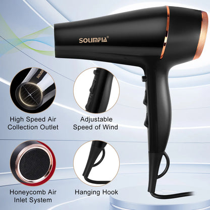 6-Level Professional Hair Dryer Salon Industrial Grade Quick Drying High Temperature Hair