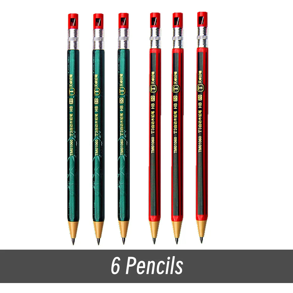 2.0mm Mechanical Pencils Set 2B Automatic Student Pencils
