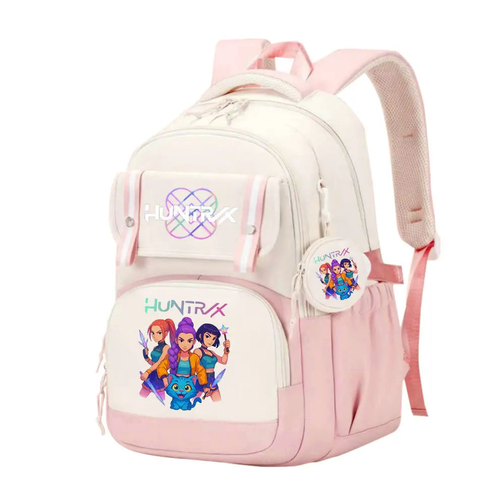 KPop Demon Hunters School Bag Backpack Zipper Bookbag