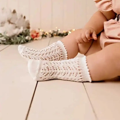 Kids Knee High Socks Toddlers Mesh Baby Girls