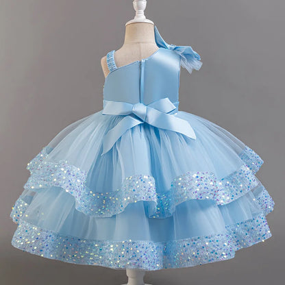 Flower Sequins Short Sleeveless Costume Cosplay