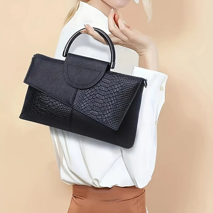 PU Synthetic Leather Alligator Bag