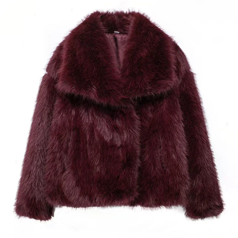 Faux Fur Coat Fluffy Jacket