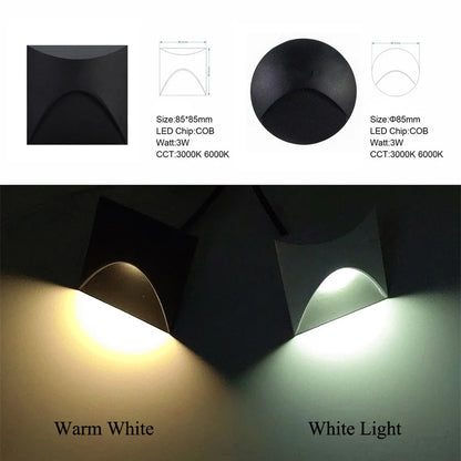 Outdoor Lighting Recessed Wall Lamp Waterproof