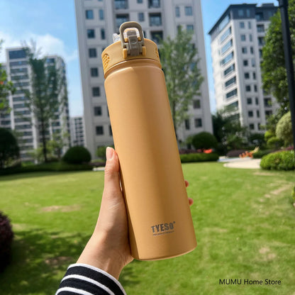 TYESO 600/750ML Stainless Steel Thermo Water Bottles