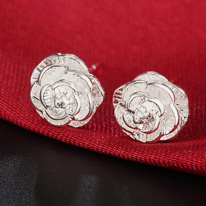 925 Sterling Silver Round Circle Hoop Earrings