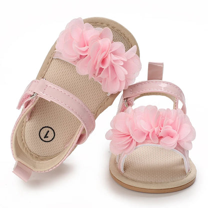 Baby Korean Flower Open Toed Baby Girl Sandals