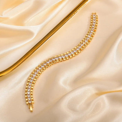DANA 14K Gold Plated Zirconia Bracelet