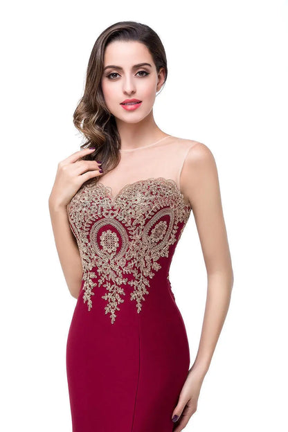 Elegant Mermaid Sweetheart Illusion Dress