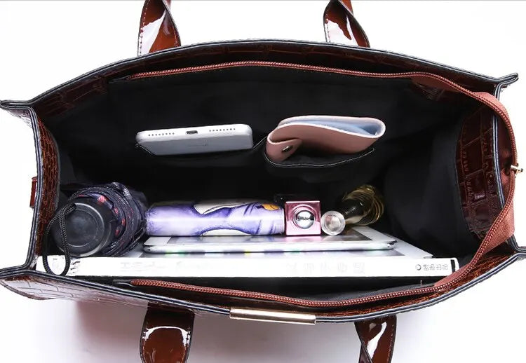 DANA Crocodile Tote Bags A