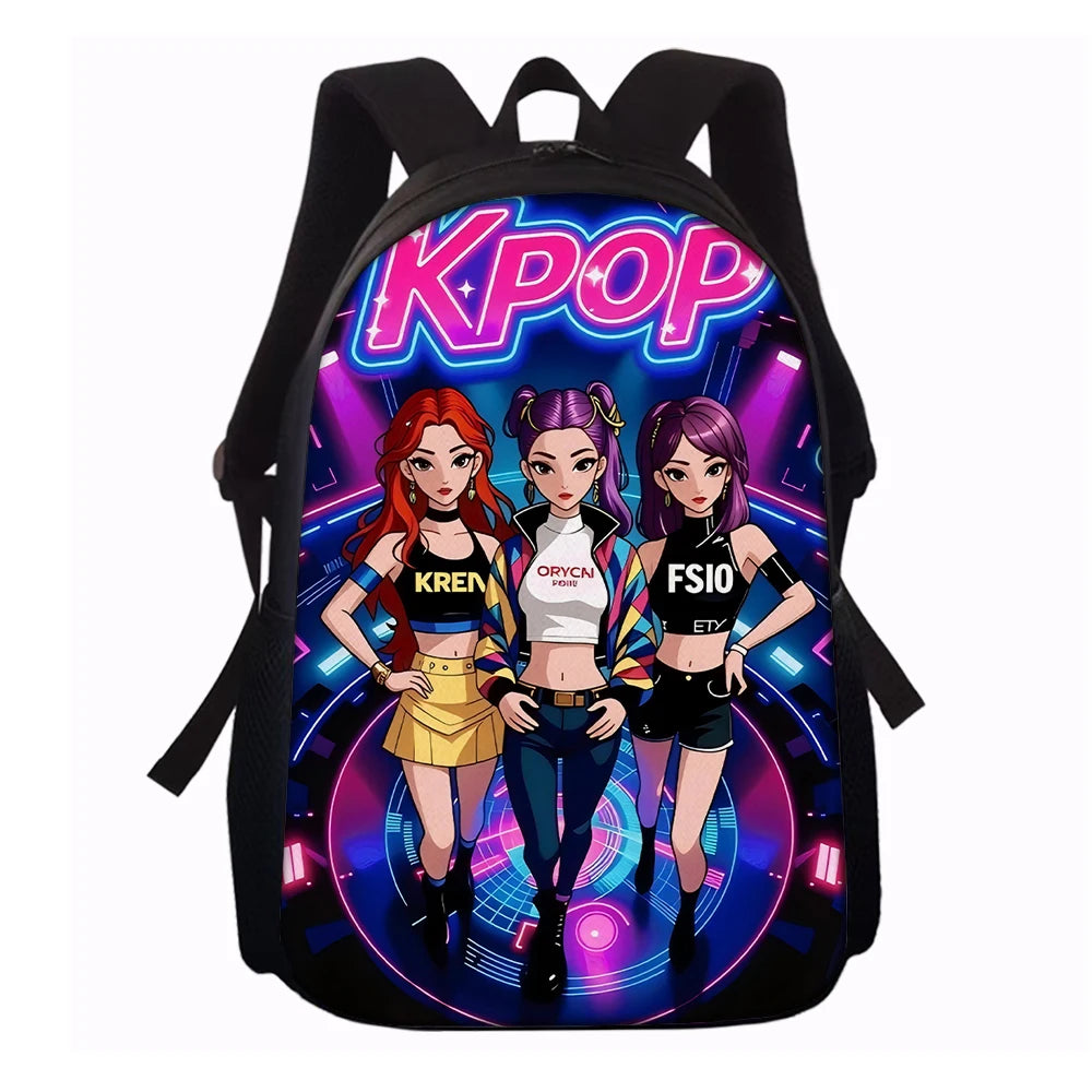 1-5pcs K-POP Group Print Backpack Set Lightweight Daily Large Capacity