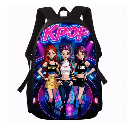 1-5pcs K-POP Group Print Backpack Set Lightweight Daily Large Capacity