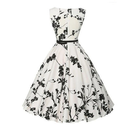 Floral Robe Retro Swing Casual Rockabilly Dresses