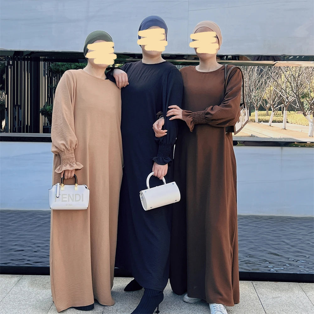 Jersey Solid Modest Under Abaya Islamic Robe