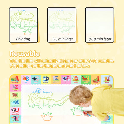 100x80CM Magic Water Drawing Mat Doodle Toys