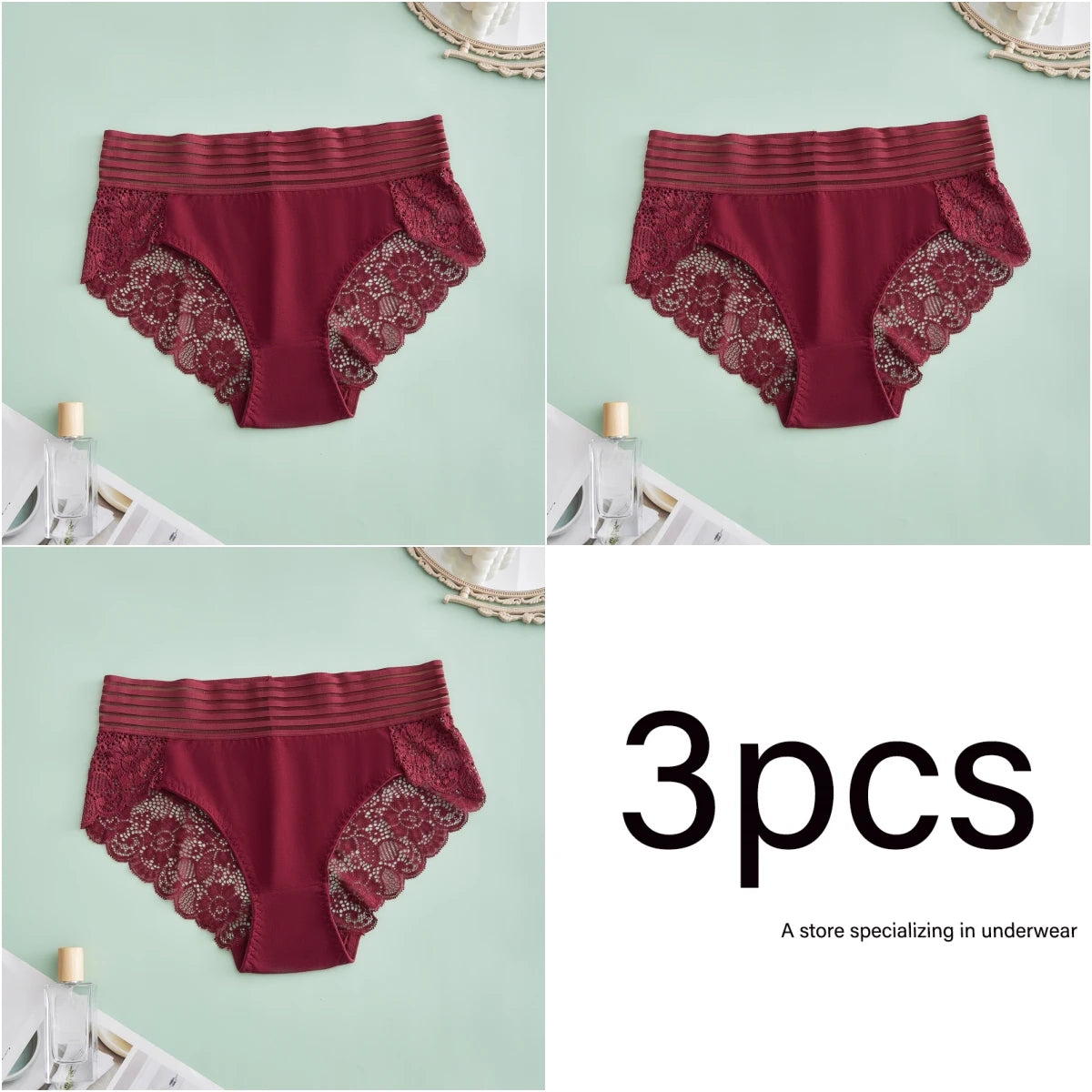S-4XL plus size 3PCS sexy lace Lingerie