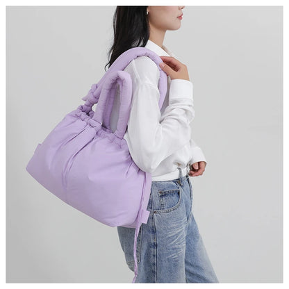 Down Padded Jacket Single Shoulder Tote Bag