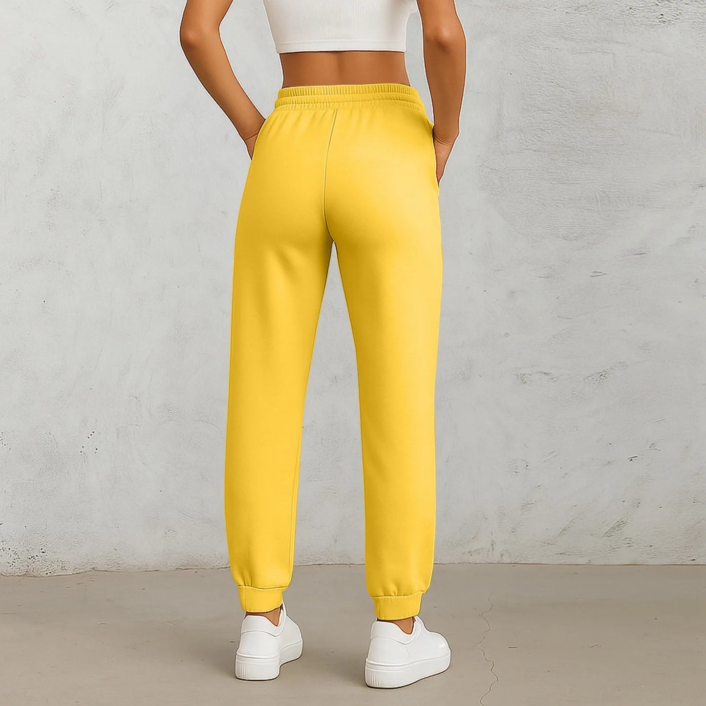 Straight Leg Elastic Waist Pants