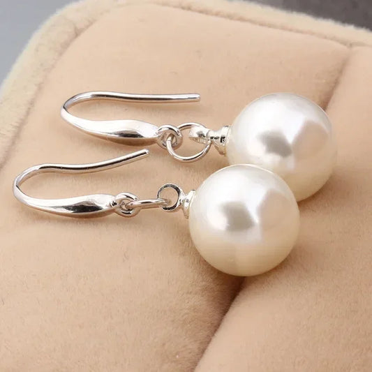 DANA 925 Sterling Silver Pearl Drop Earrings