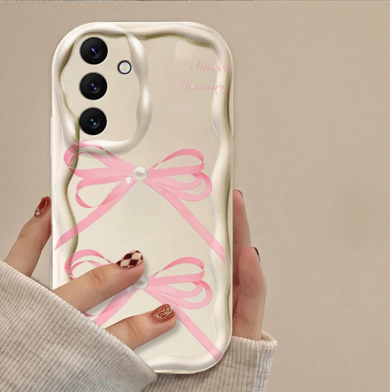 Black Bowknot Heart Case for Samsung Galaxy