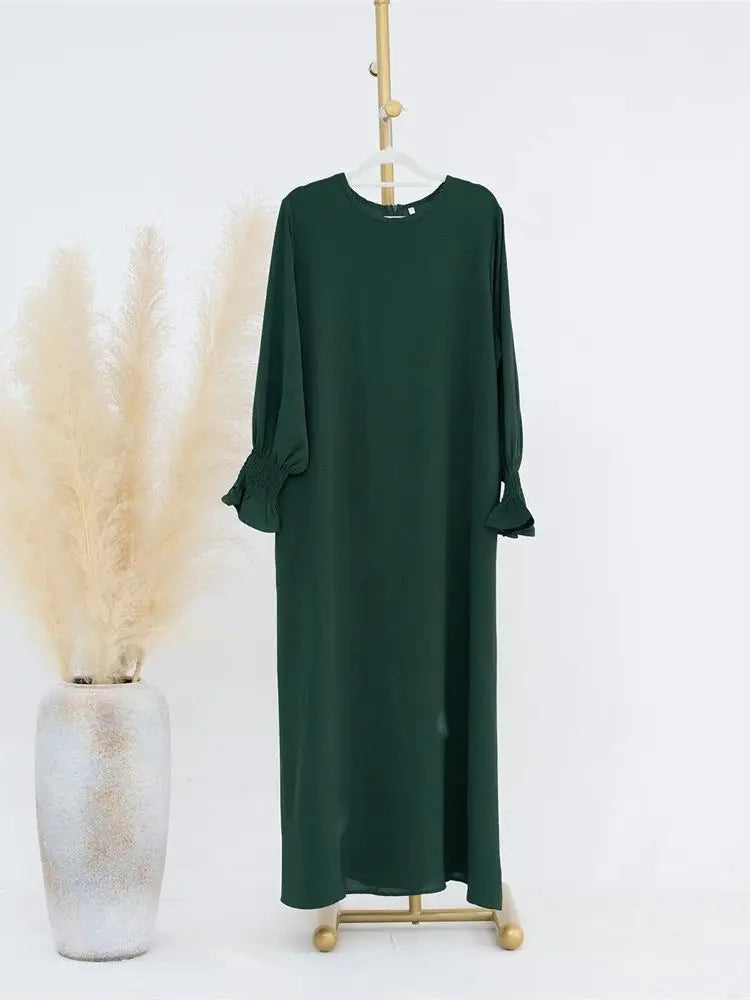 Jersey Solid Modest Under Abaya Islamic Robe