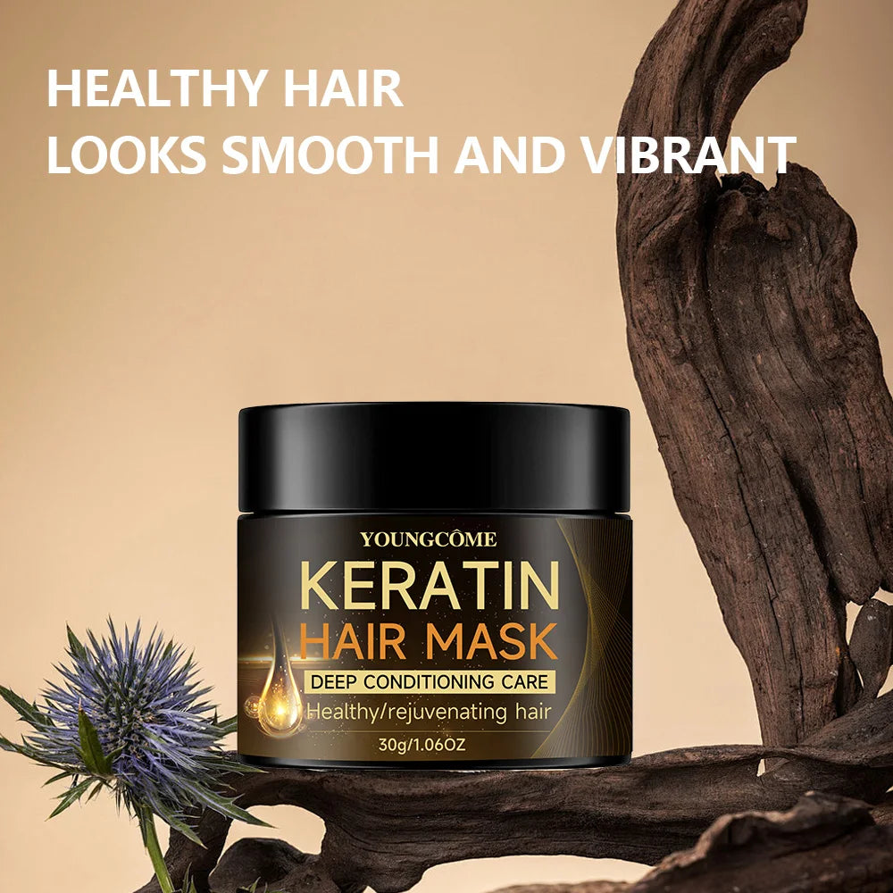 Keratin Hair Mask Moisturizer Conditioner Soft Smooth Frizz Damaged Hair